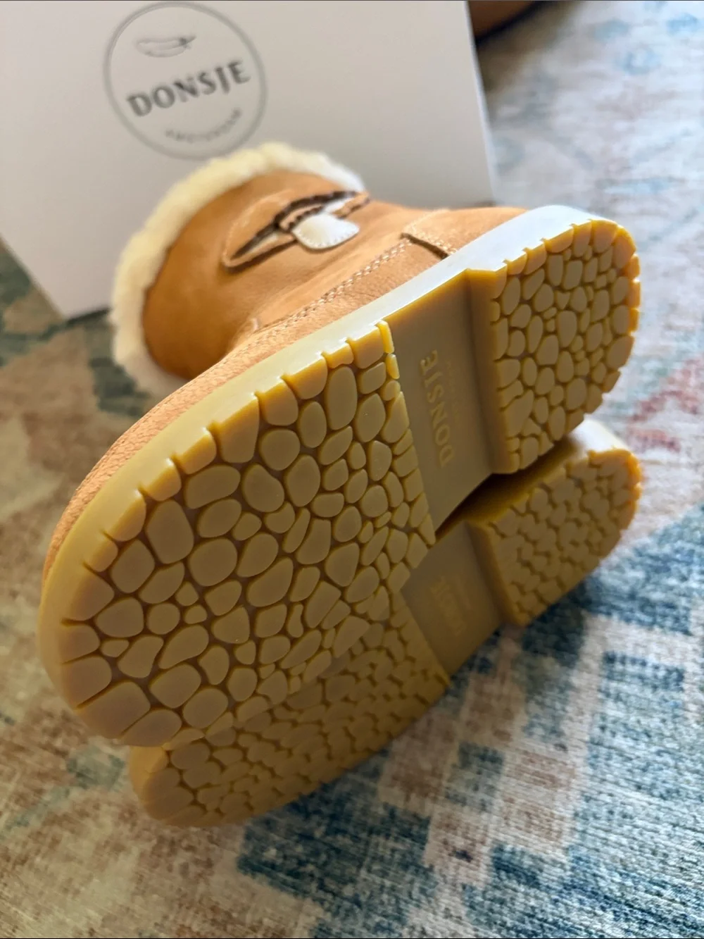 New In Box Toddler Donsje DUSK LINING Mushroom $179 Size 23 Euro, Size 7